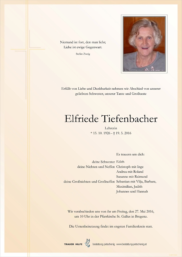 Elfriede Tiefenbacher